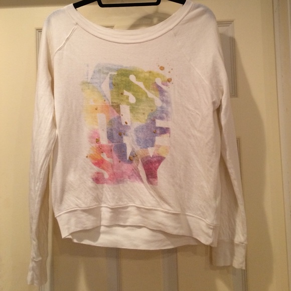 Multicolored "Kiss the sky" long sleeve shirt