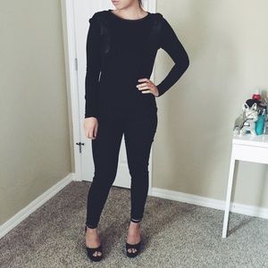 Black Zara long sleeved shirt