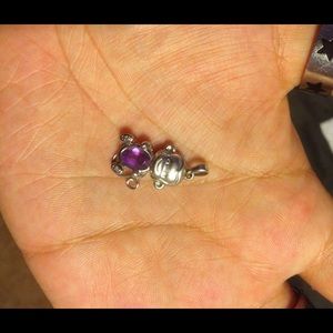 Kay jewelers purple monkey pendant.
