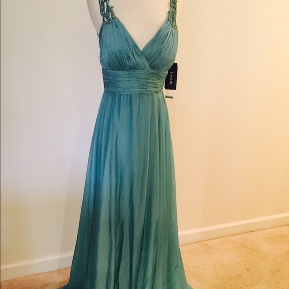 Jovani evening gown beautiful embroidery back