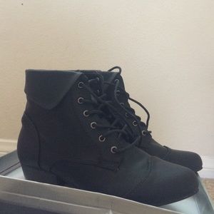 Brand new black booties