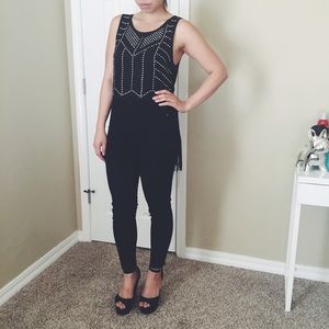 Beautiful rhinestones and fringe top