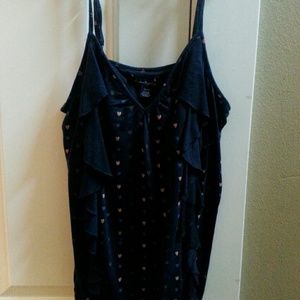 Heart and Ruffle Tank Top