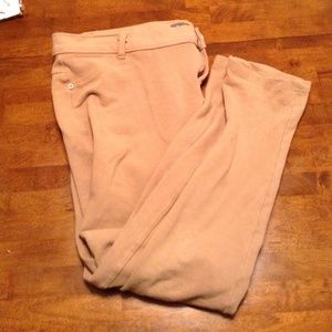 Beige Stretch Pants