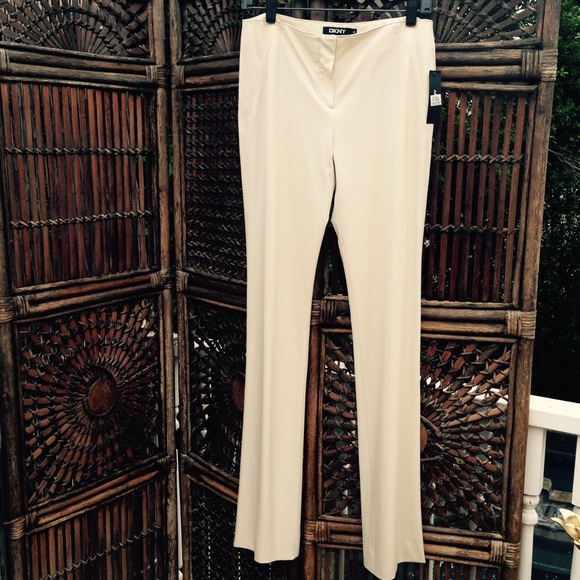 NWT DKNY cream pants