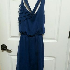 Navy racerback formal dress