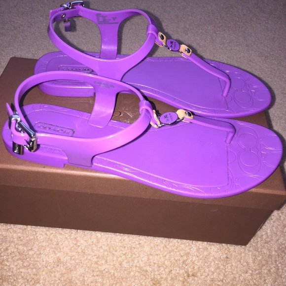 Coach Shoes Coach Purple Jelly Sandals Poshmark Coach Shoes Coach Purple Jelly Sandals Poshmark