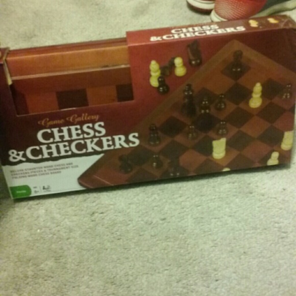 Checkers & Chess Board Pieces do come with it.