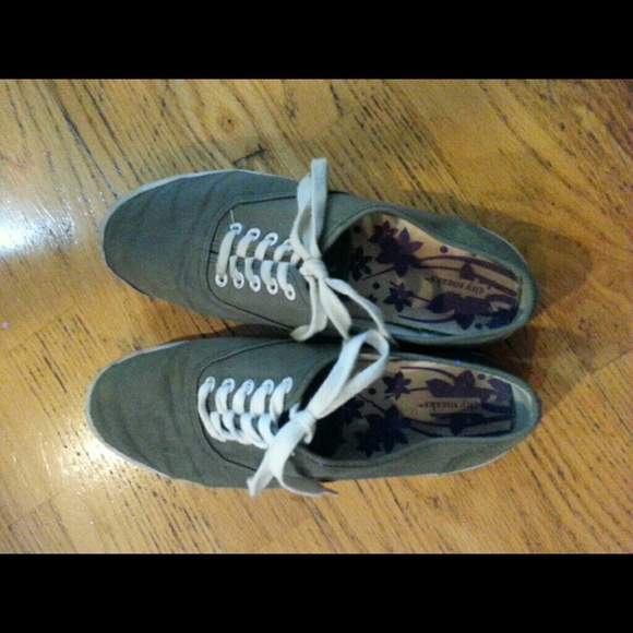 Grey sneakers