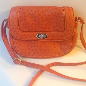 Adorable orange cross body purse