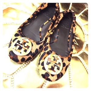 Tory burch cheetah flats size 7