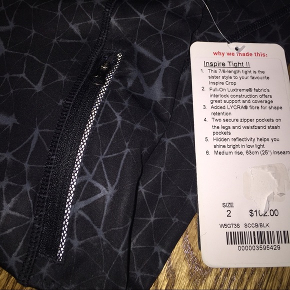 SOLD❗️Lululemon Crop Yoga Pants size 2 - Picture 2 of 3