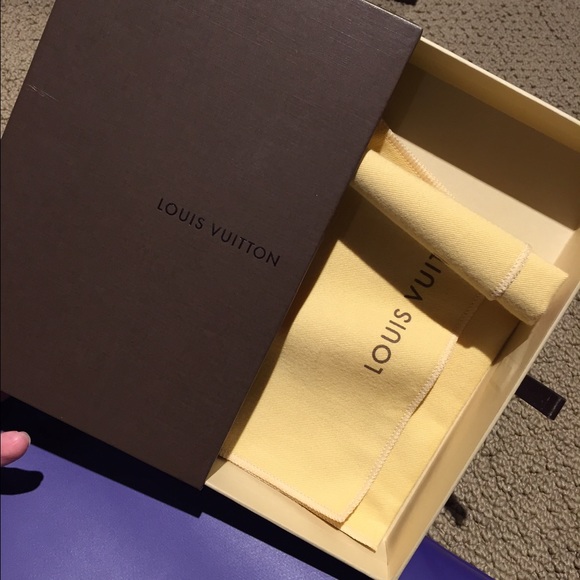 Authentic Louis Vuitton wallet box and dust bag