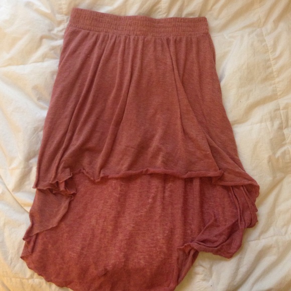 Salmon color skirt from Nordstrom