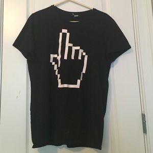 ☝🏼BLACK OVERSIZED CYBER TEE SHIRT☝🏼