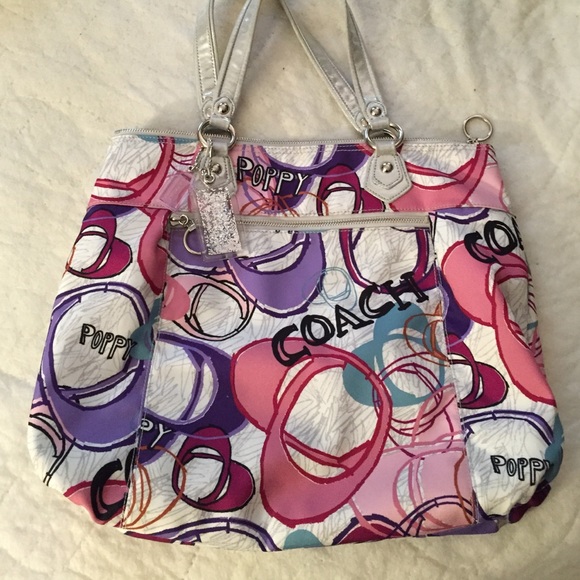 Authentic Coach poppy tote