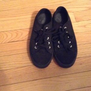 Black Platform Sneakers