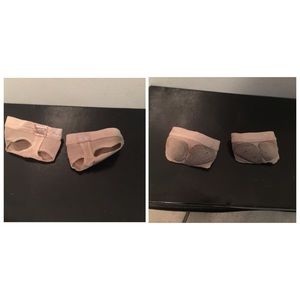 Worn lyrical dance paws