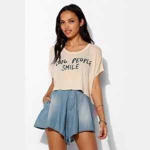 urban outfitters cropped shirt