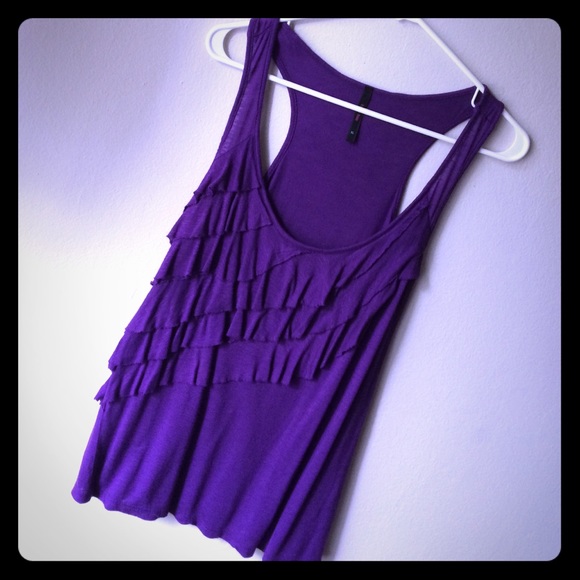 Purple Flowy Tank