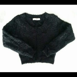 American apparel cropped fuzzy sweater