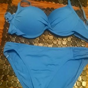 La Blanca Blue Bathing Suit Set