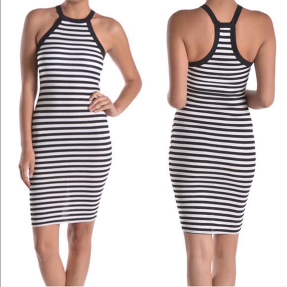 The LULETTE striped midi bodycon ️DRESS - Picture 3 of 4