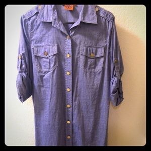 Tory Burch denim color dress