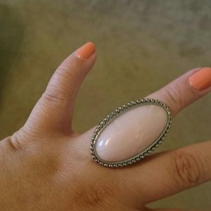 Pink stone ring