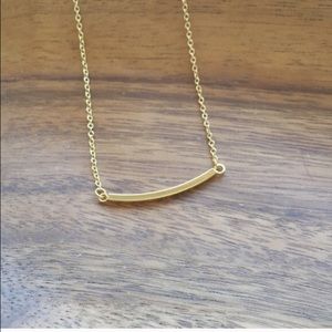 Gold bar necklace