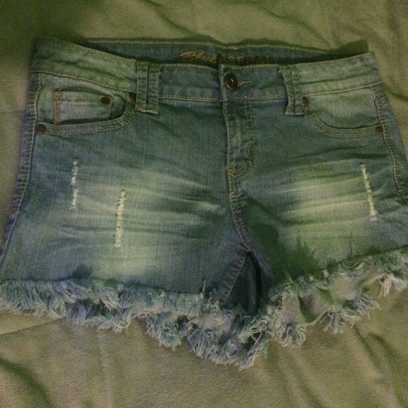 Denim light blue shorts