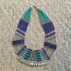 Zad Irvine Beaded and Mini-Fringe Necklace