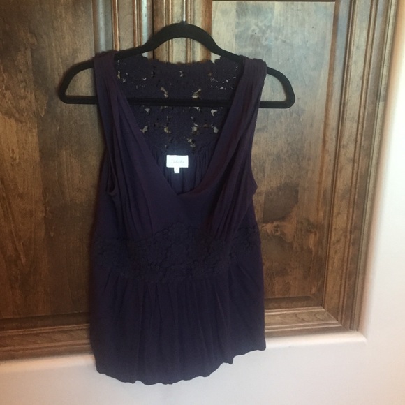 Navy blue sleeveless top