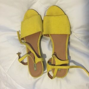 Urban Outfitters yellow sandals