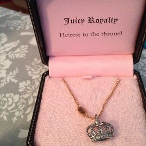 Juicy Couture crown necklace