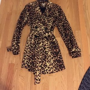 Beautiful Leopard Trench Coat