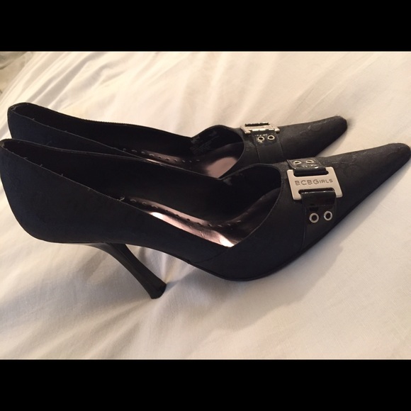 BCBG girls black stilettos size 7