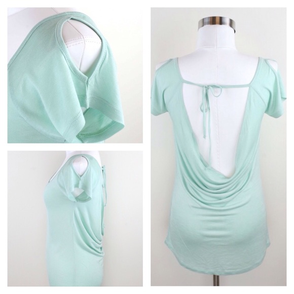 ⬆️Cowl Back Open Top in •Black• - Picture 2 of 6