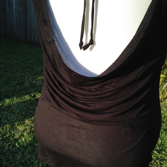 ⬆️Cowl Back Open Top in •Black• - Picture 3 of 6