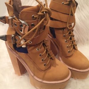 Jeffrey Campbell Abner Boots Wheat Color
