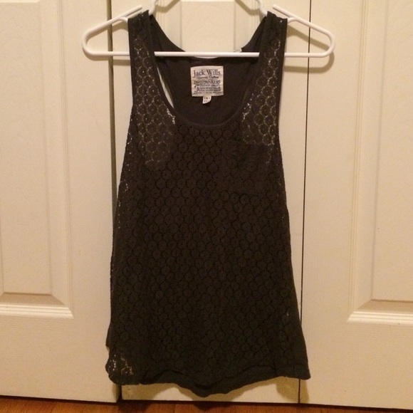 Jack Wills navy lace tank top