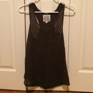 Jack Wills navy lace tank top