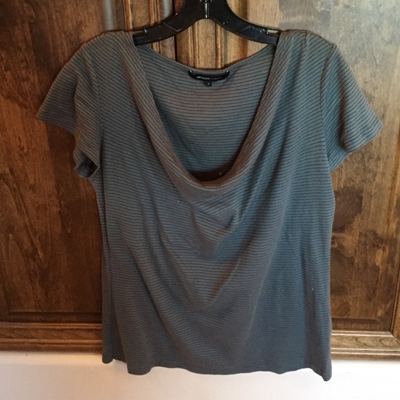 Dark green draped top