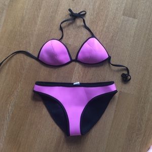 Pink Neoprene Bikini (similar to triangl)