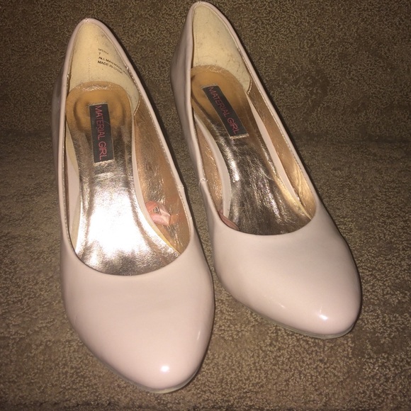 Material Girl Patent Nude Heels