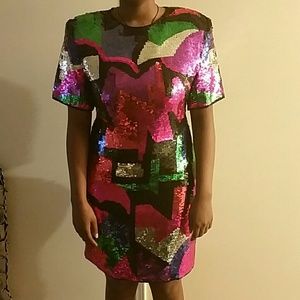 Vintage Sequined Dress