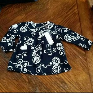 Baby Girl black and white dress