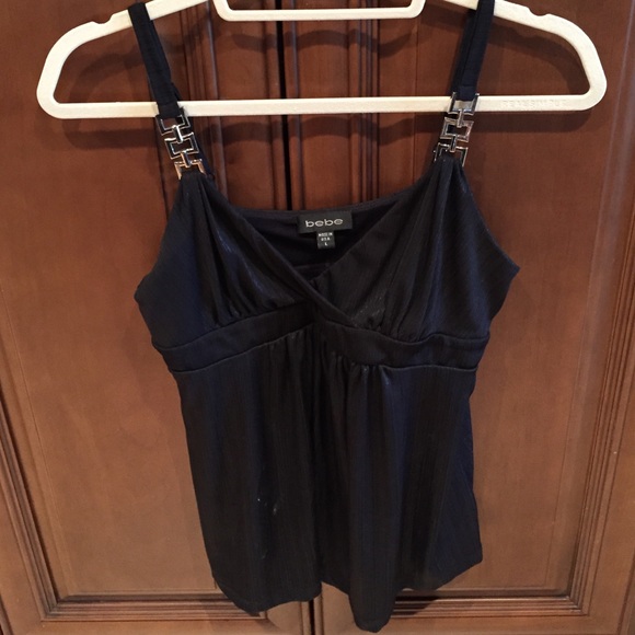 Black sleeveless top from Bebe