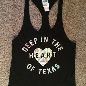 Victoria's Secret Pink - Black TX Tank