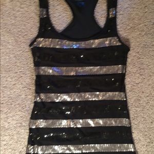 Daytrip Black Sequined Tank